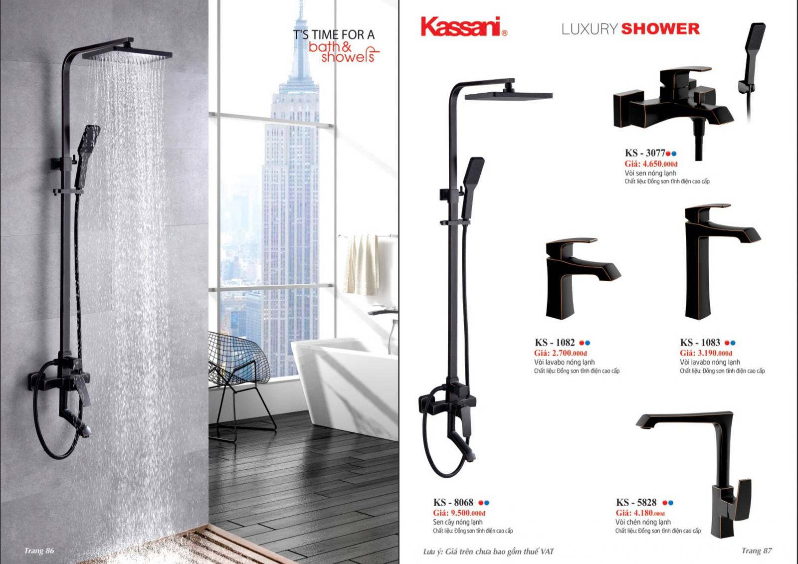 Thiết bị vệ sinh KASSANI Catalogue và bảng giá mới nhất 2024 /Page 44